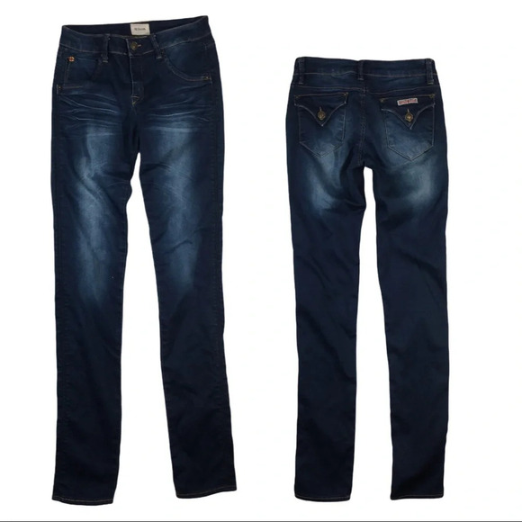 WJ80 Hudson UK Stretch Button Flap Jeans 14 - Picture 1 of 7